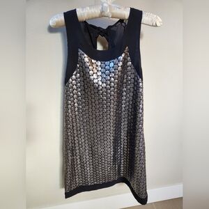 Victoria's Secret Black party dress with silver sequins - Small